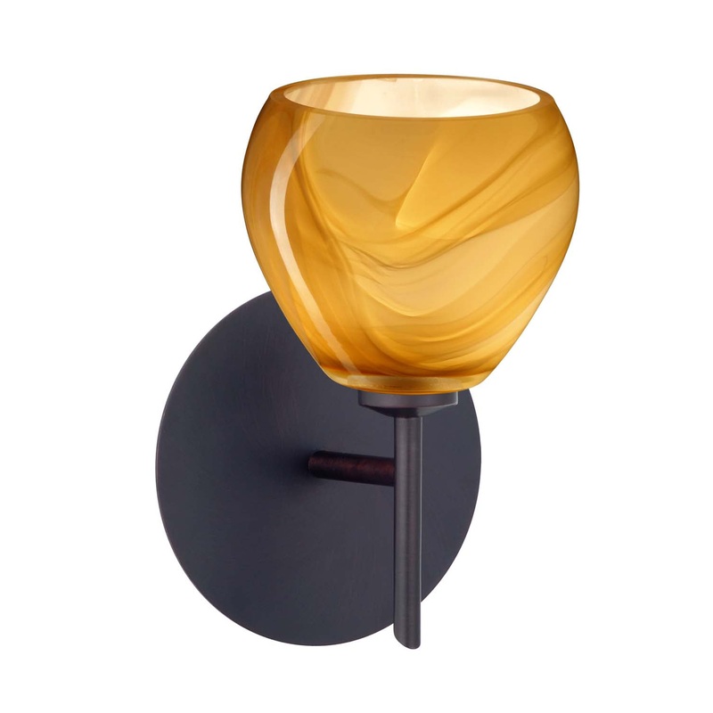 Besa 1SW-5605HN-BR Tay Tay One Light Wall Sconce Bronze