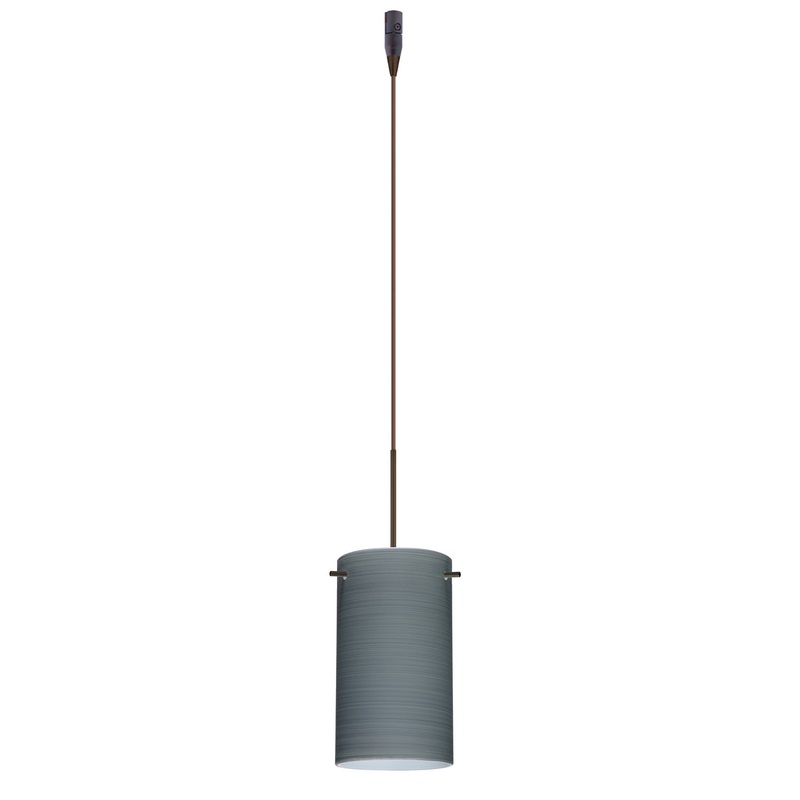 Besa RXP-4404TN-BR Stilo One Light Pendant Bronze