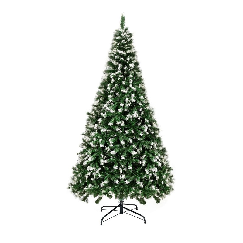 Christmas Tree 2.4M 8FT Snowy Decor Green 1480 Tips