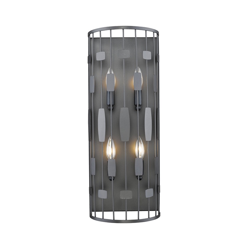 Four Light Wall Sconce from the Almet Collection in Bronze Finish by Z-Lite
