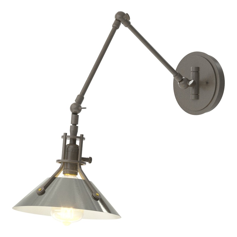 Henry Sconce Dark Smoke Sterling