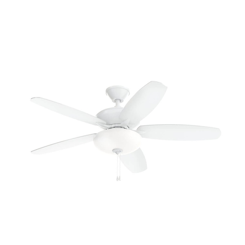 Kichler 330161MWH 52″ Ceiling Fan, Matte White