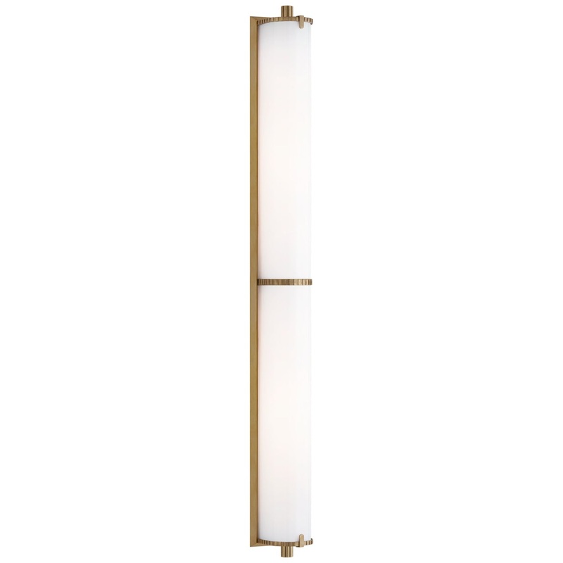 LED Bath Lighting from the Calliope Bath Collection in Hand-Rubbed Antique Brass Finish by Visual Comfort Signature