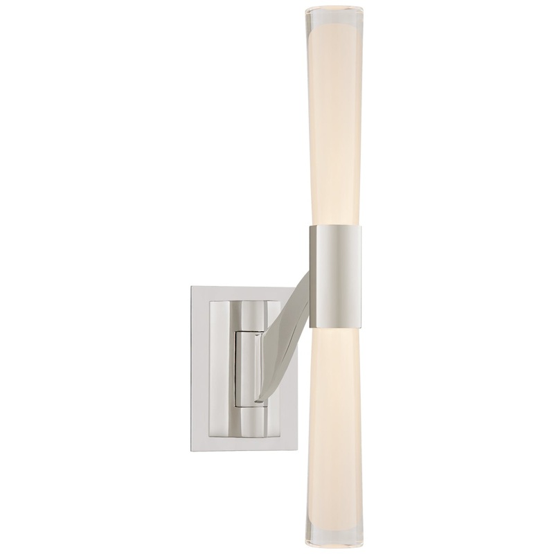 LED Wall Sconce from the Brenta Collection in Polished Nickel Finish by Visual Comfort Signature