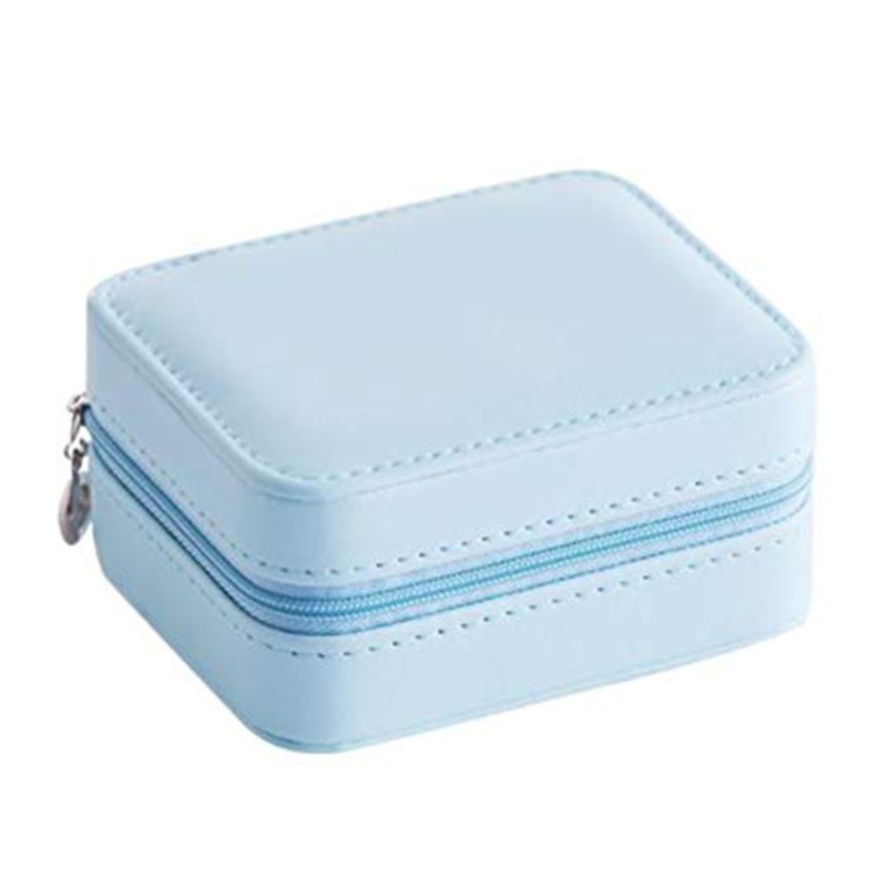 LTLWL Jewellery Box Organiser Small Travel PU Leather Jewelry Storage Case for Rings Earrings Necklace Bracelets Faux Leather Jewelry Gift Box Girls