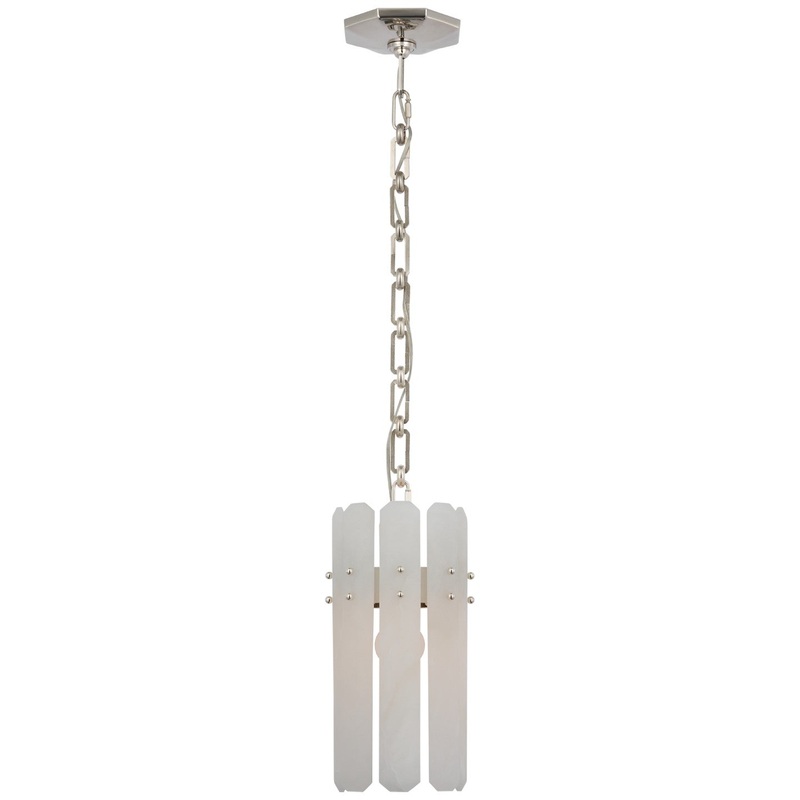 One Light Pendant from the Bonnington Collection in Polished Nickel Finish by Visual Comfort Signature
