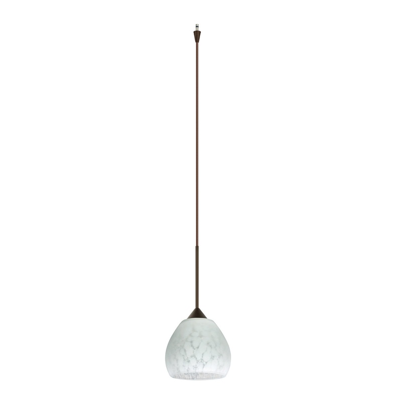 One Light Pendant from the Tay Tay Collection in Bronze Finish by Besa