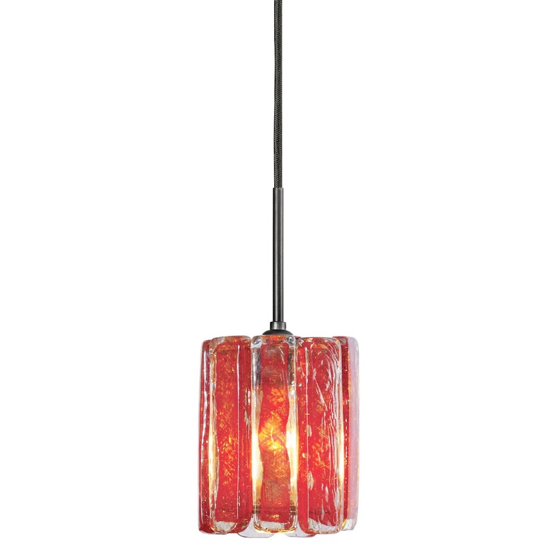 One Light Pendant from the Xylo Collection in Bronze Finish by Stone Lighting