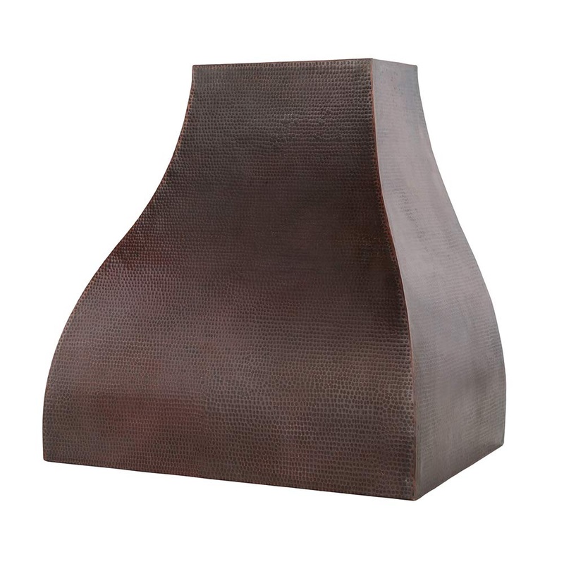 Premier Copper Products HV-CAMPANA36-C2036BP Campana 36-Inch 735 CFM Wall Mount Range Hood