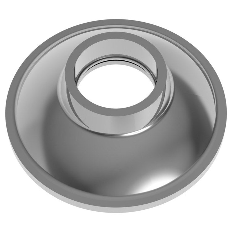 Shower Arm Flange Newport Shower Midnight Chrome 2-3/8 Inch Brass with O-Ring Retainer