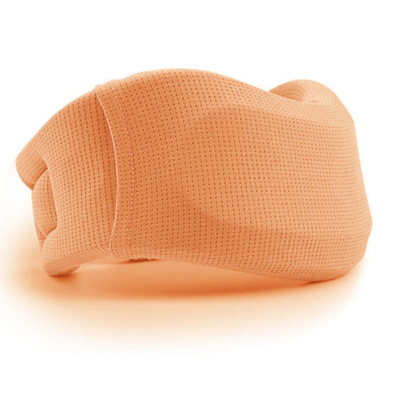 Size M Orange Ergonomic Neck Support Brace – Soft Cervical Collar for Posture Correction and Pain Relief