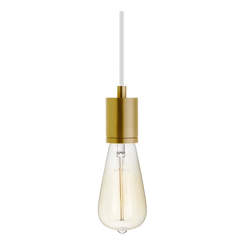 SoCo Pendant Hand Rubbed Antique Brass White 8′