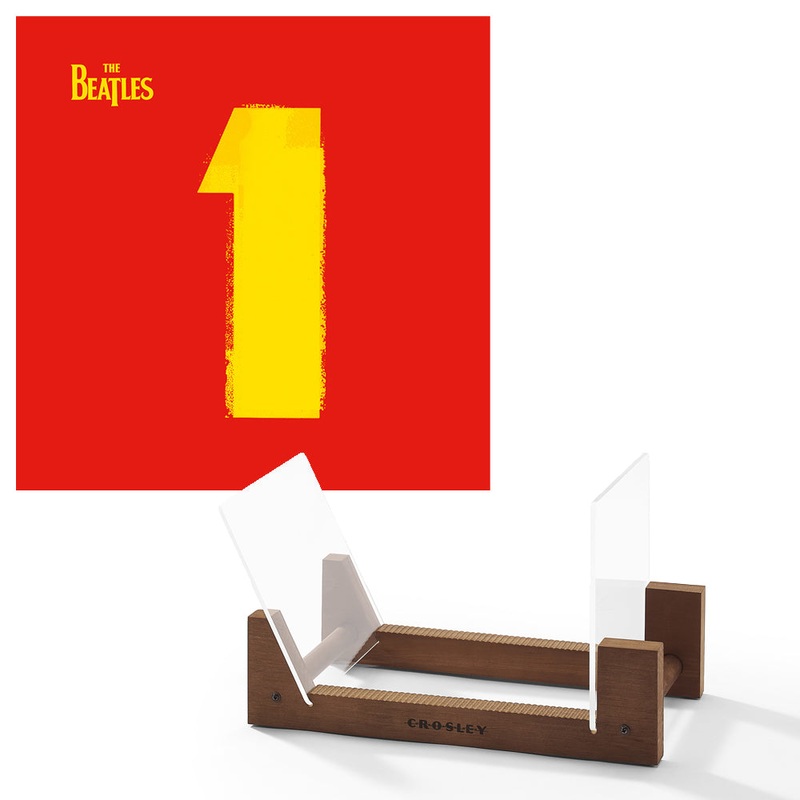 The Beatles – 1 – Double Vinyl Album & Crosley Record Storage Display Stand