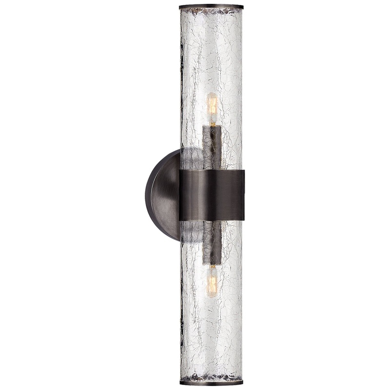 Two Light Wall Sconce from the Liaison Collection in Bronze Finish by Visual Comfort Signature