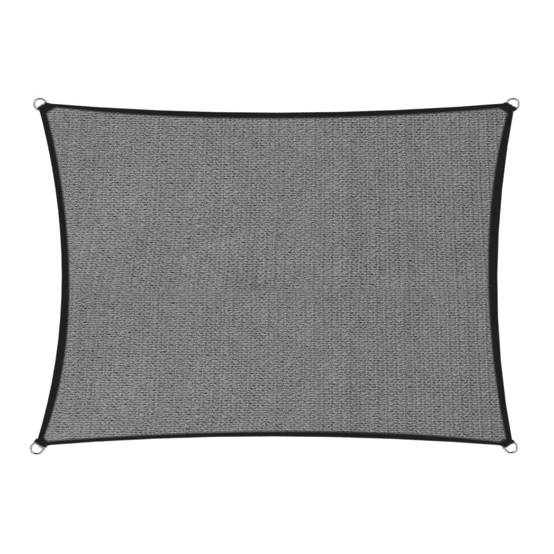 Wallaroo 280gsm Outdoor Sun Shade Sail Canopy Grey – 4m X 5m