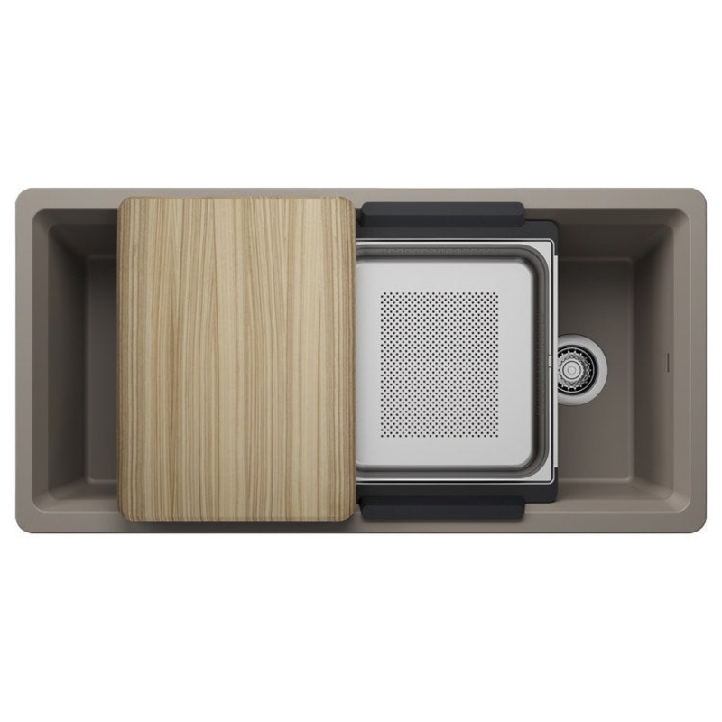 Workstation Inteos 39 Inch Truffle Silgranit