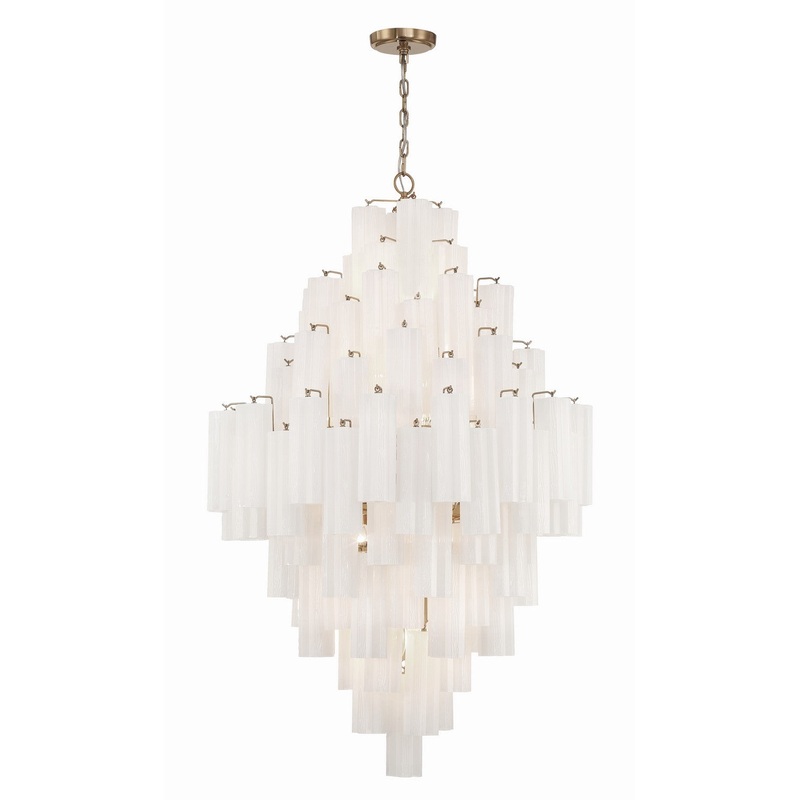 20 Light Chandelier from the Addis Collection in Aged Brass Finish by Crystorama