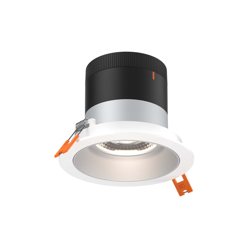 4″ Modular Downlight Alzak with White Trim 35 Degrees Regressed