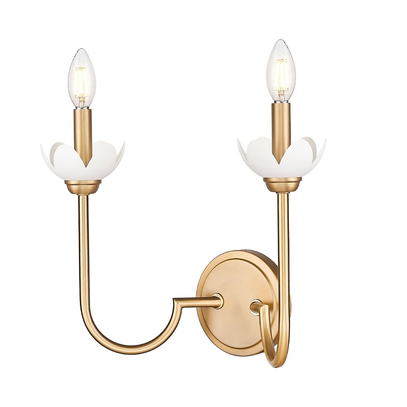 Allistair 2-Light Wall Sconce Modern Gold
