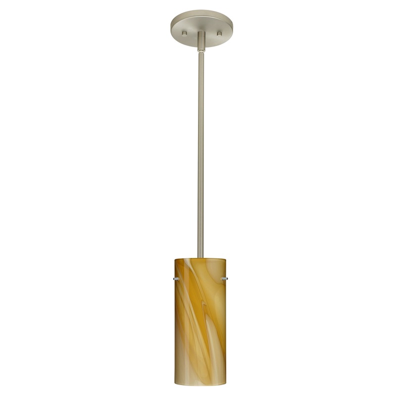 Besa 1TT-4123HN-LED-SN Stilo One Light Pendant Satin Nickel (Discontinued)
