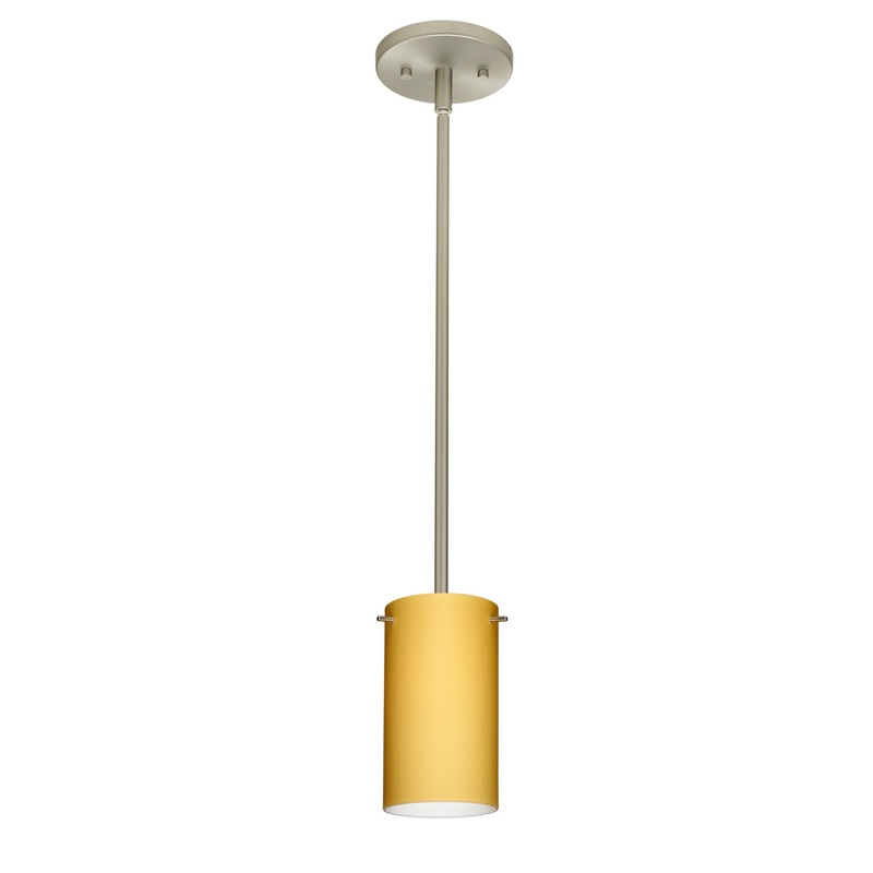 Besa 1TT-4404VM-MED-SN Stilo One Light Pendant Satin Nickel (Discontinued)