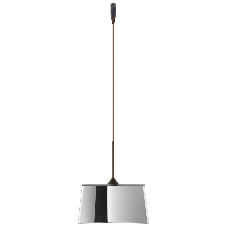 Besa RXP-6773MR-BR Groove One Light Pendant Bronze (Discontinued)