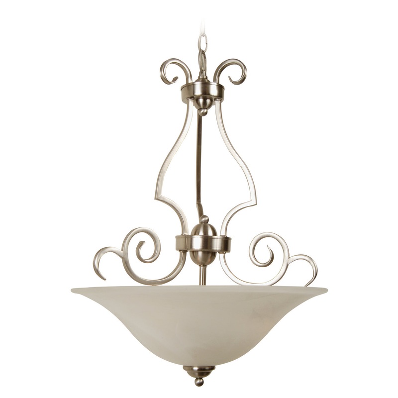 Craftmade 7118BNK3 Cecilia Three Light Inverted Pendant Brushed Satin Nickel (Discontinued)