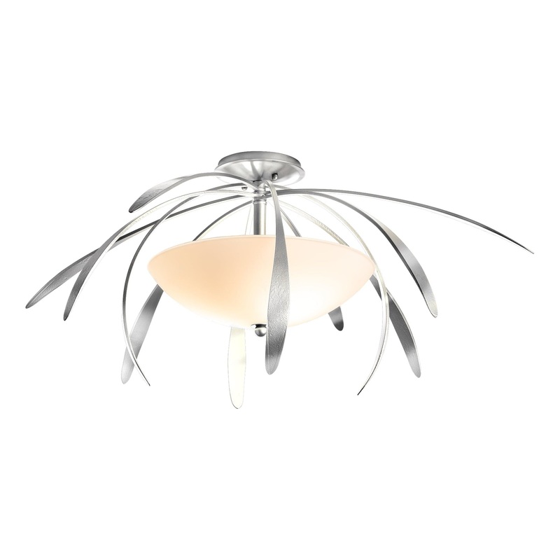 Dahlia Medium Semi-Flush Sterling