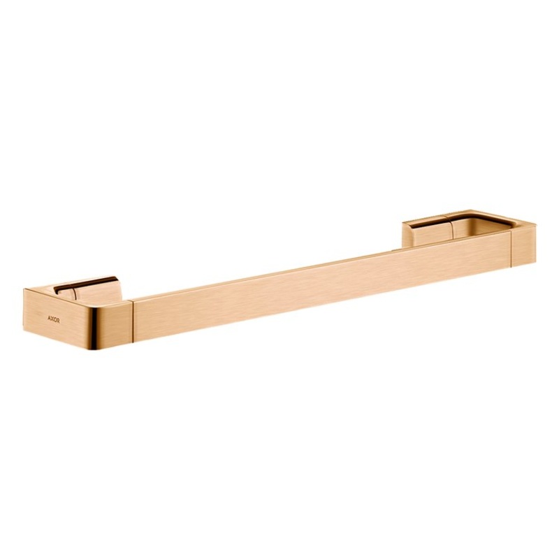 Handle Universal Softsquare Metal Fixed Brushed Bronze for Shower Door