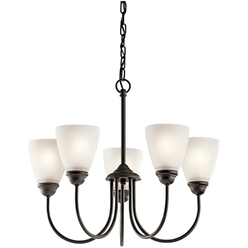 Jolie 18.5″ 5-Light Chandelier Olde Bronze With LED Bulb(s)