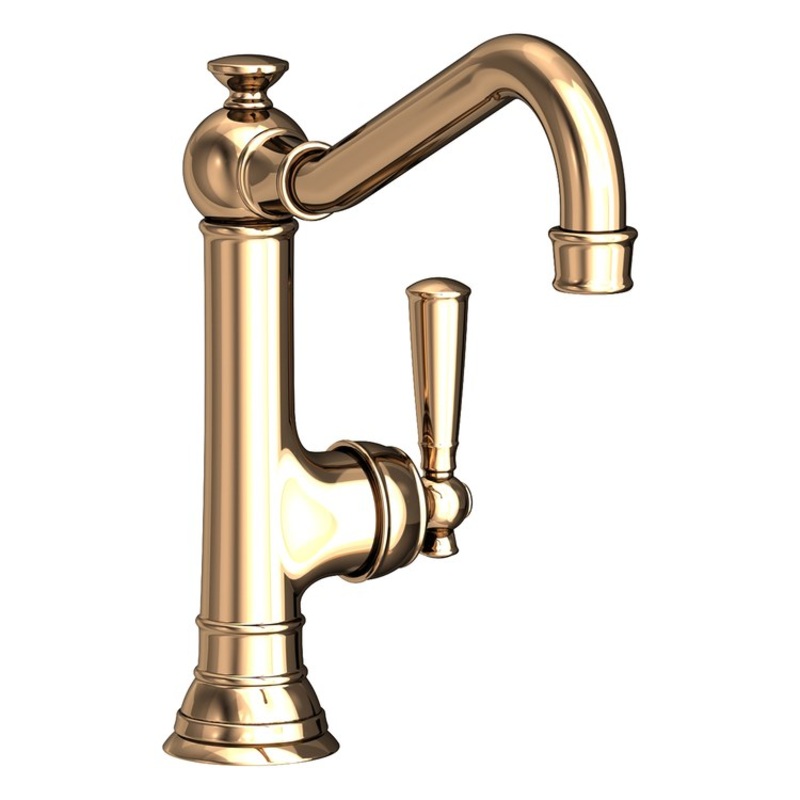 Kitchen Faucet Jacobean 1 Lever ADA French Gold PVD Spout Height 7-2/3 Inch 1.8 Gallons per Minute