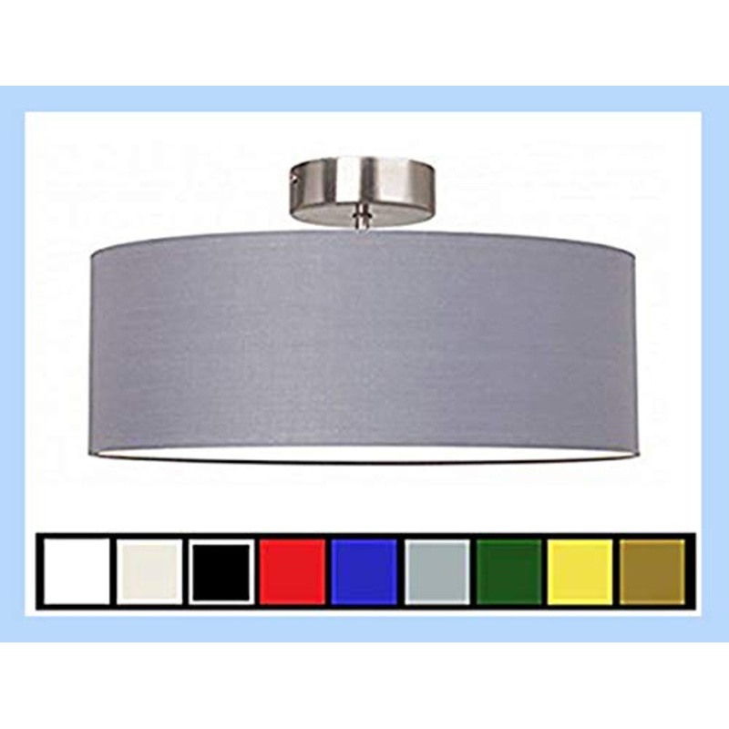 Lampadario moderno cilindro a sospensione montatura in metallo (cm 55)