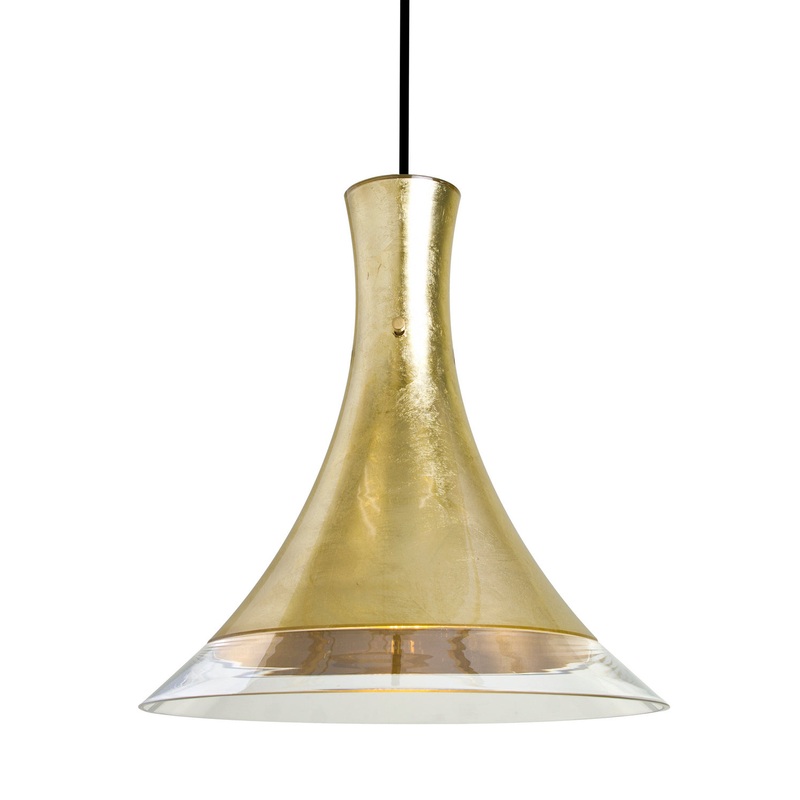 LED Pendant from the Rio Collection in Black Finish by Besa