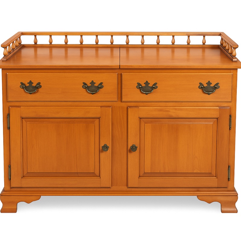 Sprague & Carleton Solid Rock Maple Dry Sink  Rare 1950s Keene, NH Cabinet