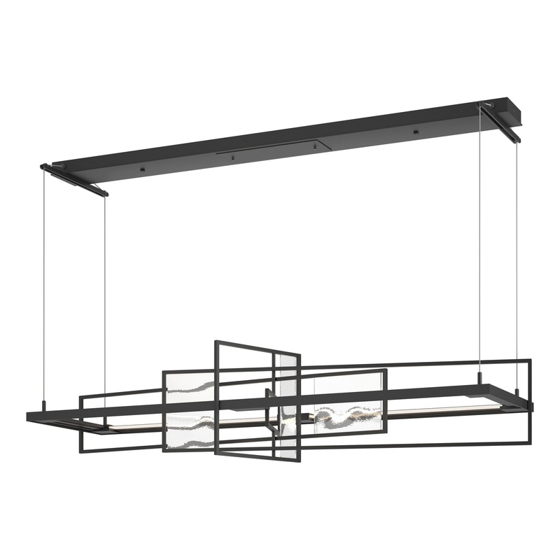 Summer LED Pendant Black Aqualite Glass