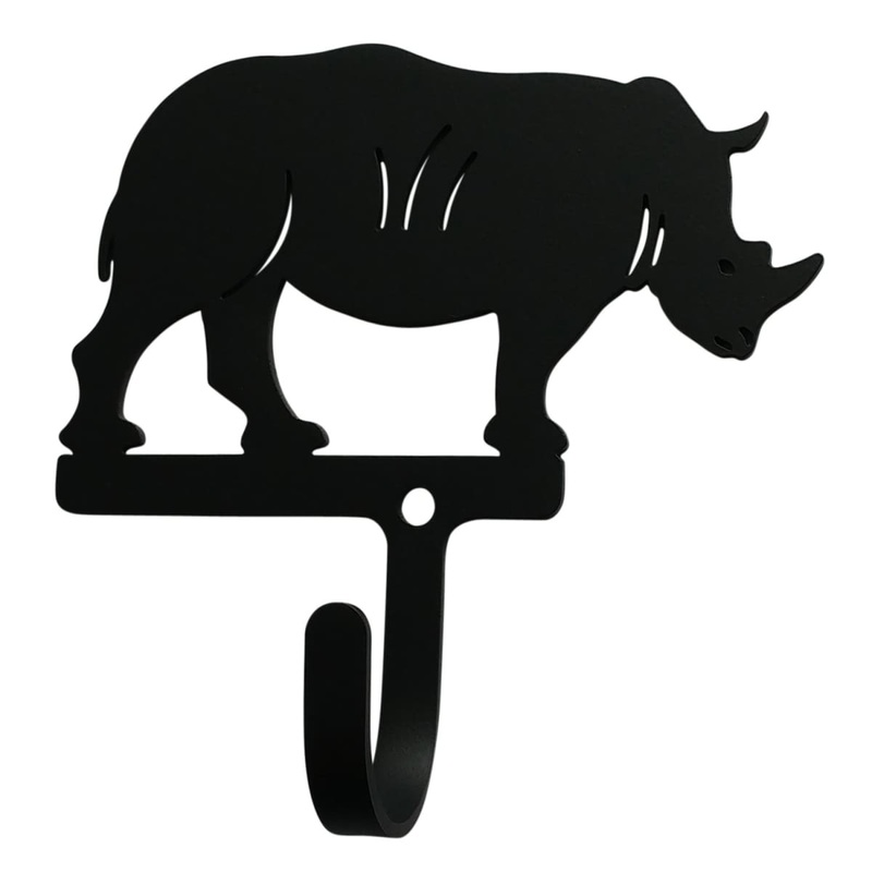 Village Wrought Iron WH-309-S Rhino Wall Hook Small