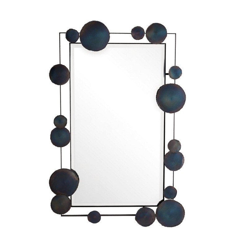 Arteriors 4924 Kensey Mirror Burnt Iron