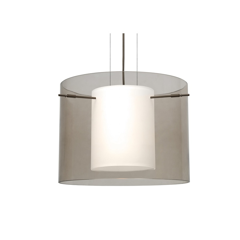 Besa 1KG-S00707-LED-BR Pahu One Light Pendant Bronze