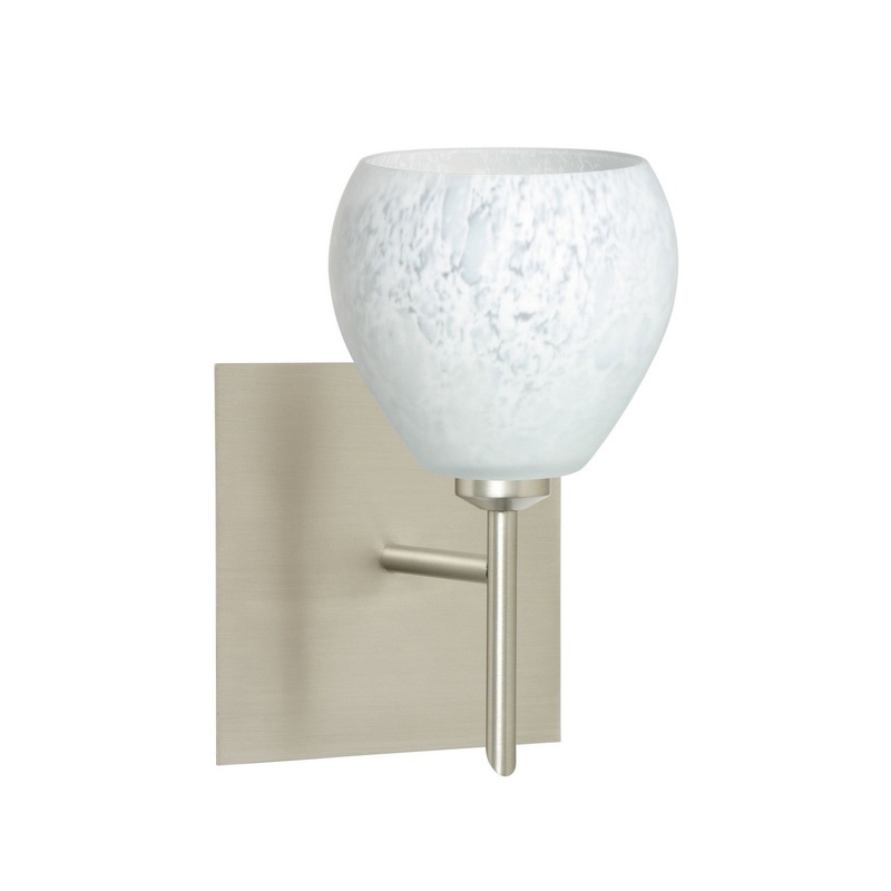 Besa 1SW-560519-SN-SQ Tay Tay One Light Wall Sconce Satin Nickel