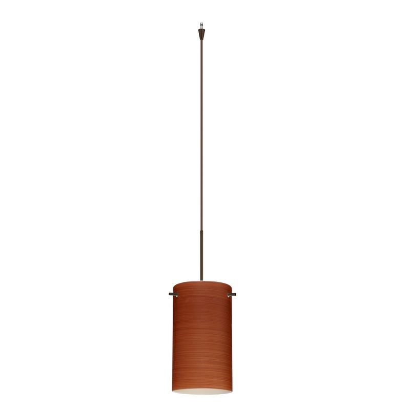 Besa XP-4404CH-BR Stilo One Light Pendant Bronze