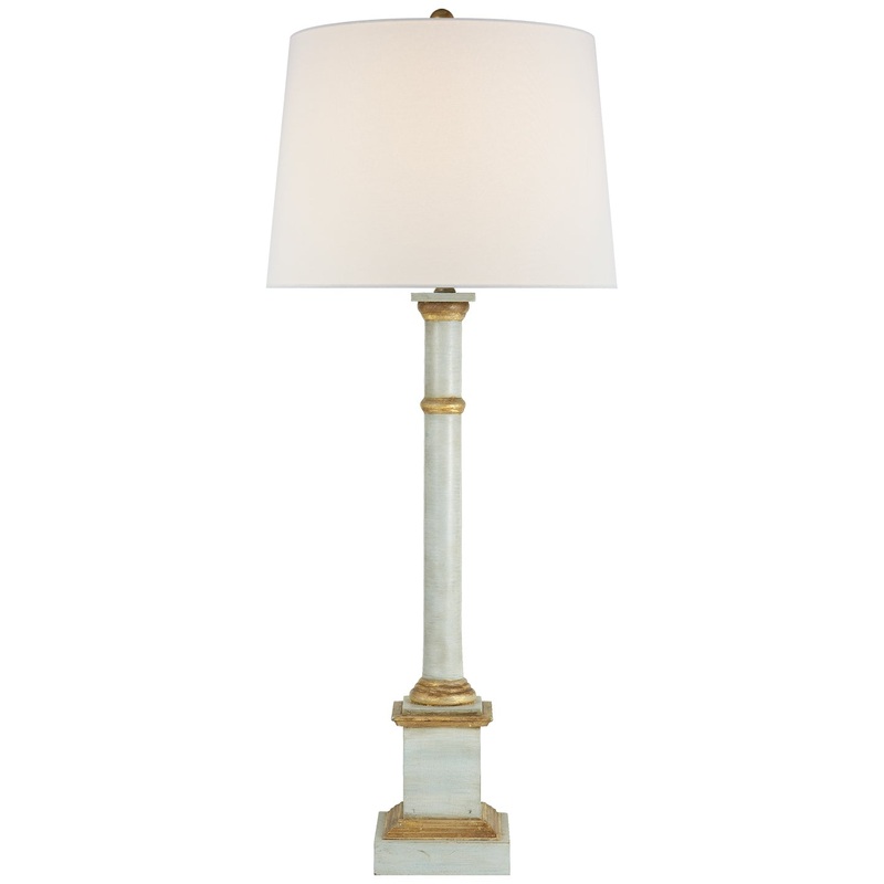 One Light Table Lamp from the Josephine Collection in Light Blue Finish by Visual Comfort Signature