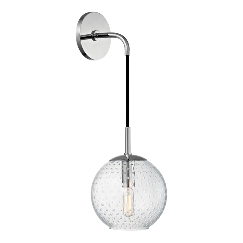 One Light Wall Sconce from the Rousseau Collection in Polished Chrome Finish by Hudson Valley