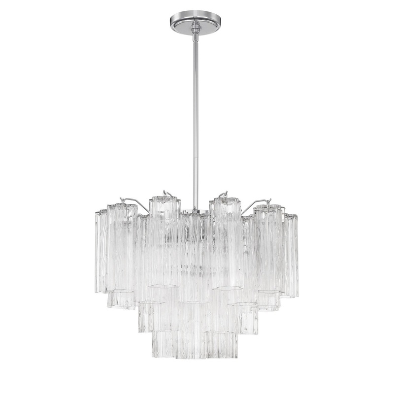 Six Light Chandelier from the Addis Collection in Polished Chrome Finish by Crystorama