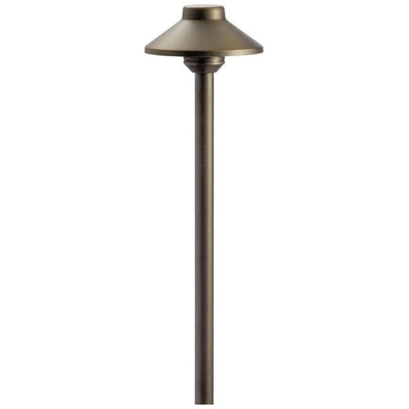 Stepped Dome Path-Light (Drop-In) Centennial Brass