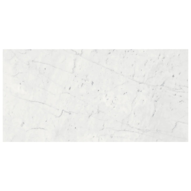 12″ x 24″ Eterna Bianco Honed Marble Tile 12″ x 24″