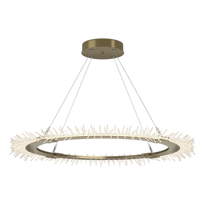 Anemone Circular LED Pendant Modern Brass