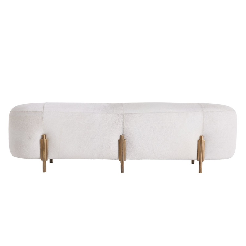 Arteriors 2050 Justin Bench White