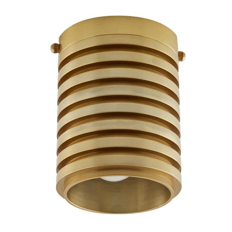 Arteriors 49925 Rudy One Light Flush Mount Antique Brass