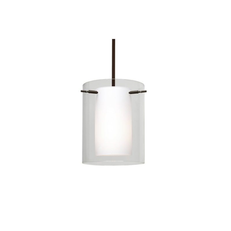 Besa 1TT-C00607-LED-BR Pahu One Light Pendant Bronze