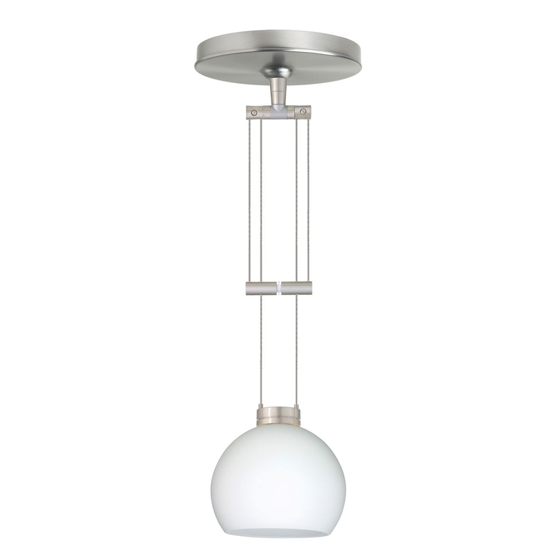 Besa 1XA-565807-SN Palla One Light Pendant Satin Nickel